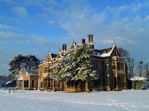Manor House In The Snow CMYK