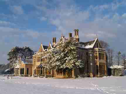 Manor House In The Snow