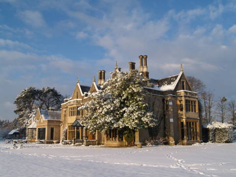 Manor House In The Snow