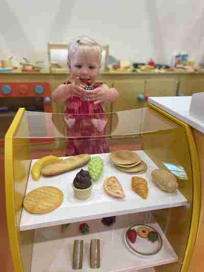 Girl with cake