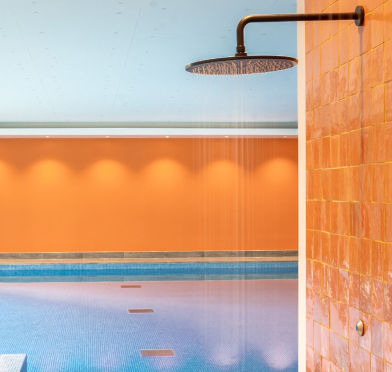 Swimming pool shower