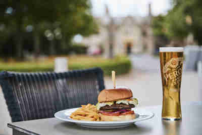 Burger and beer