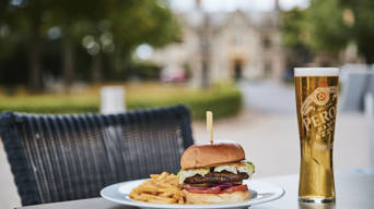 Burger and beer