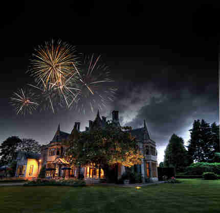 Manor House At Night Edited
