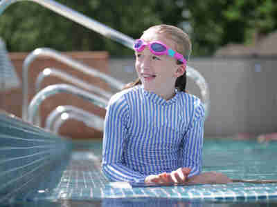 Girl in pool