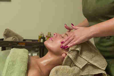 Woman Having Facial