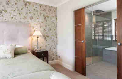 Hotel Bedroom with bathroom