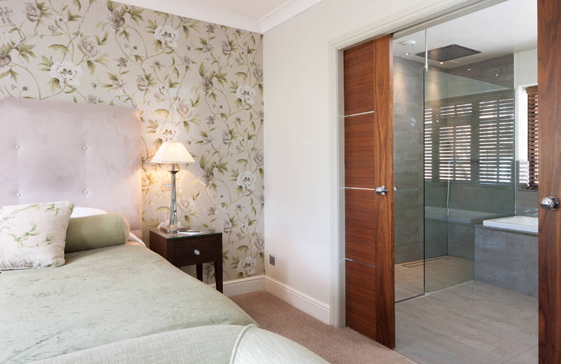 Hotel Bedroom with bathroom