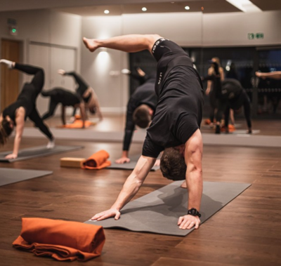 Man doing yoga
