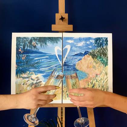 Vday Paint Sip Marketing